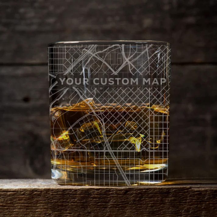 Custom Custom Map Rocks Glass - Corporate Gifts