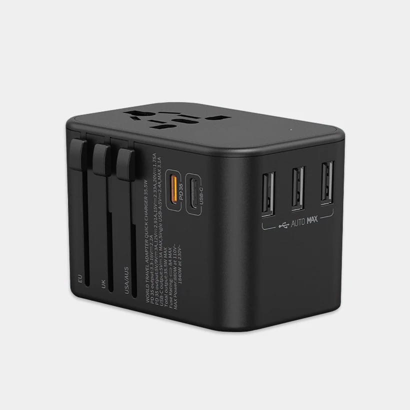 Custom Expedition 4.0 Travel Charging Adapter - Corporate Gifts