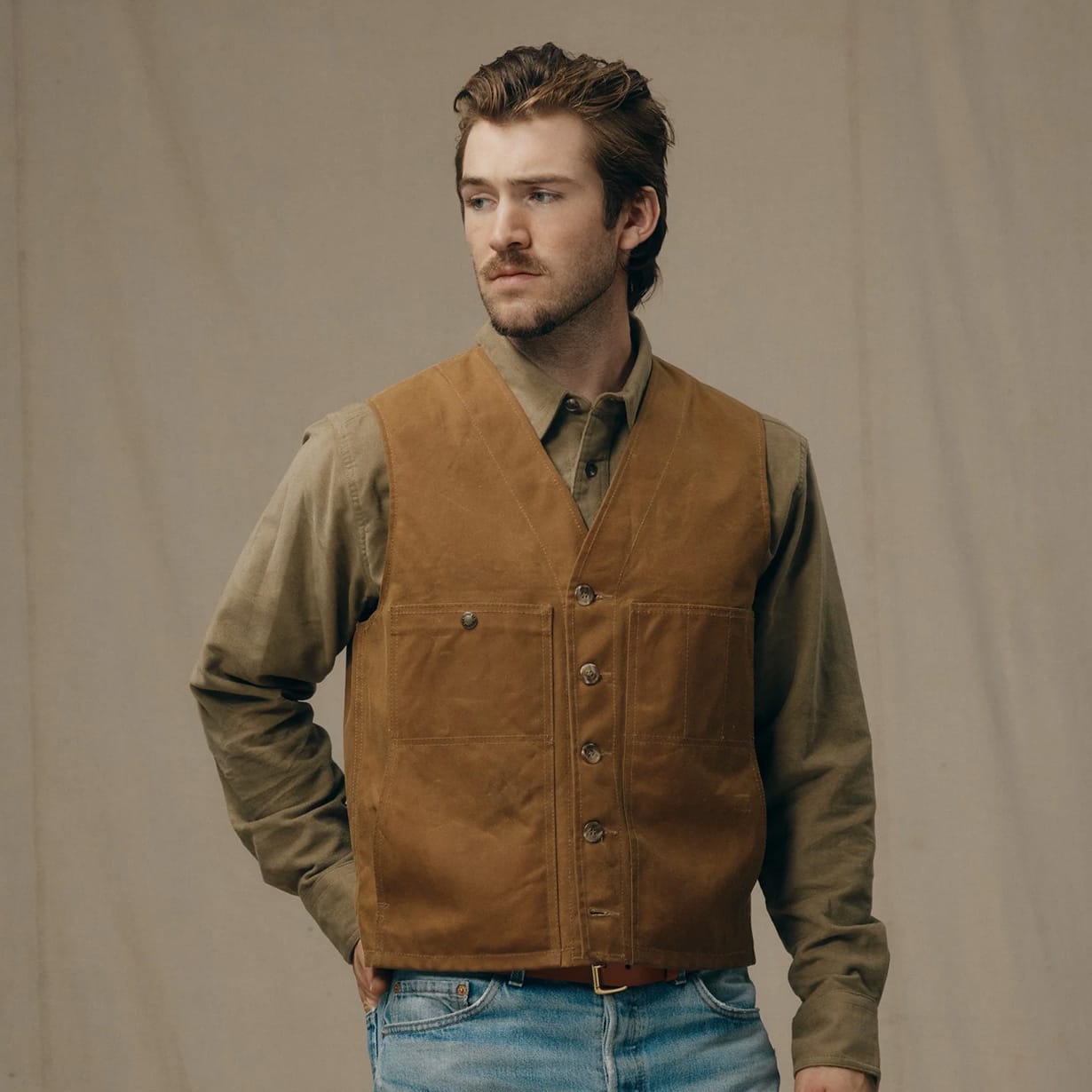 Custom FILSON Oil Tin Cloth Vest - Corporate Gifts