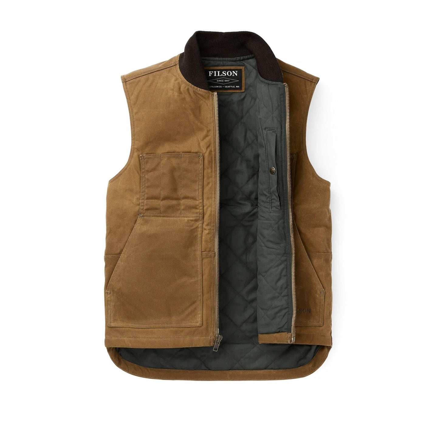 Custom Filson Tin Cloth Insulated Work Vest - Corporate Gifts