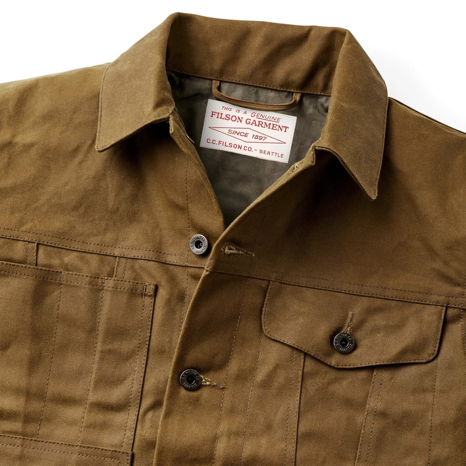 Custom Filson Tin Cloth Short Lined Cruiser Jacket - Corporate Gifts