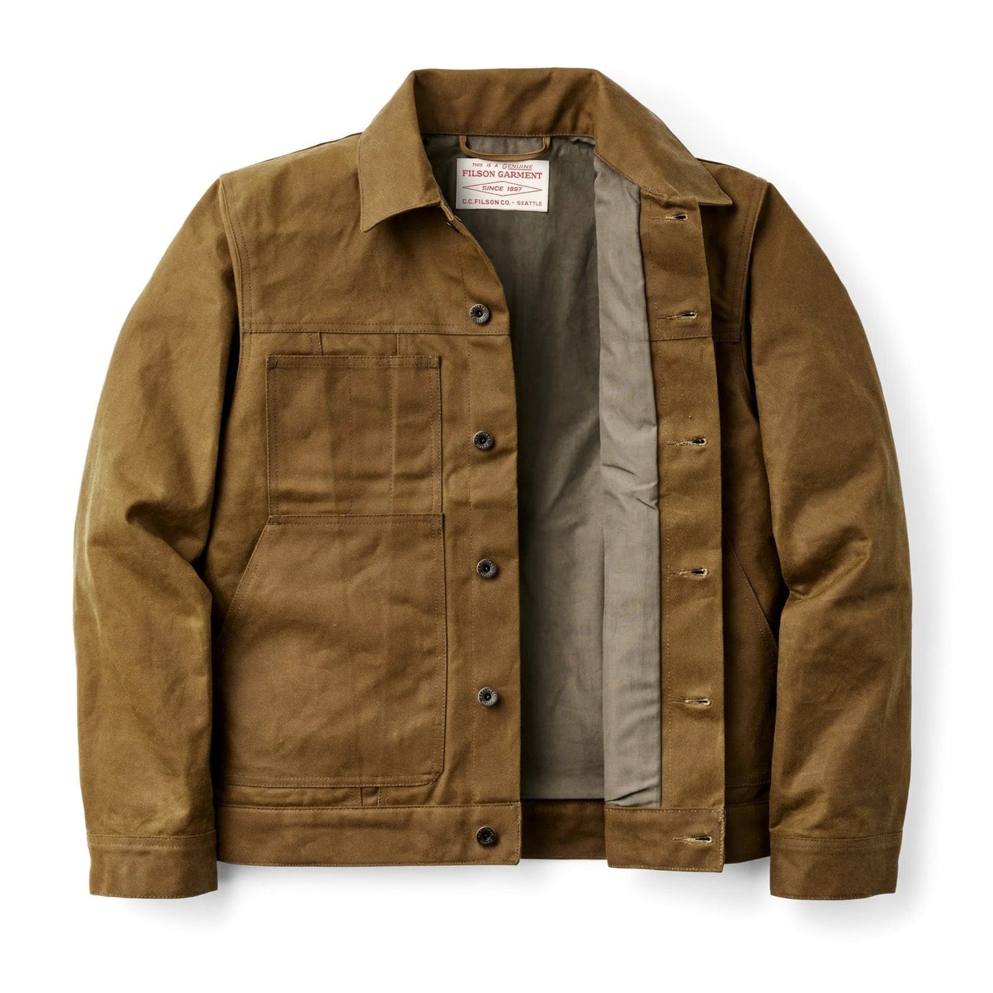 Custom Filson Tin Cloth Short Lined Cruiser Jacket - Corporate Gifts