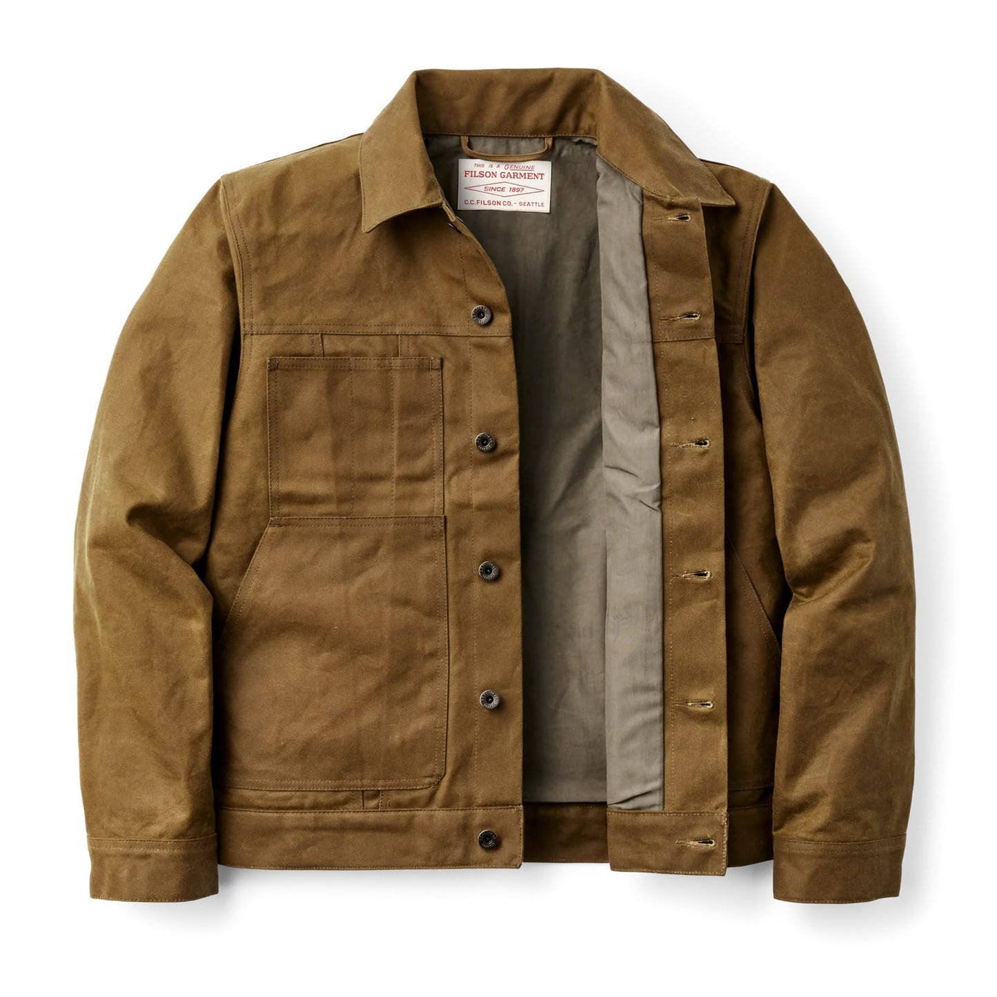 Custom FILSON Tin Cloth Short Lined Cruiser Jacket - Corporate Gifts