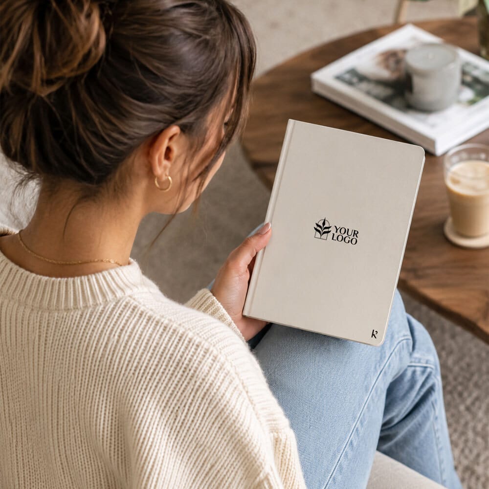 Custom Karst Stone Paper Hardcover Notebook - Corporate Gifts