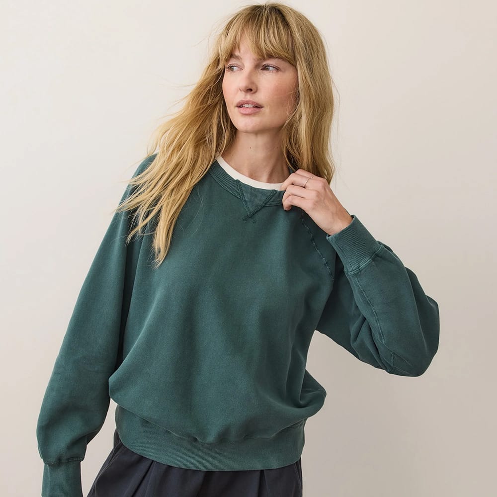 Custom Marine Layer Women's Cloud 9 Relaxed Crewneck - Corporate Gifts
