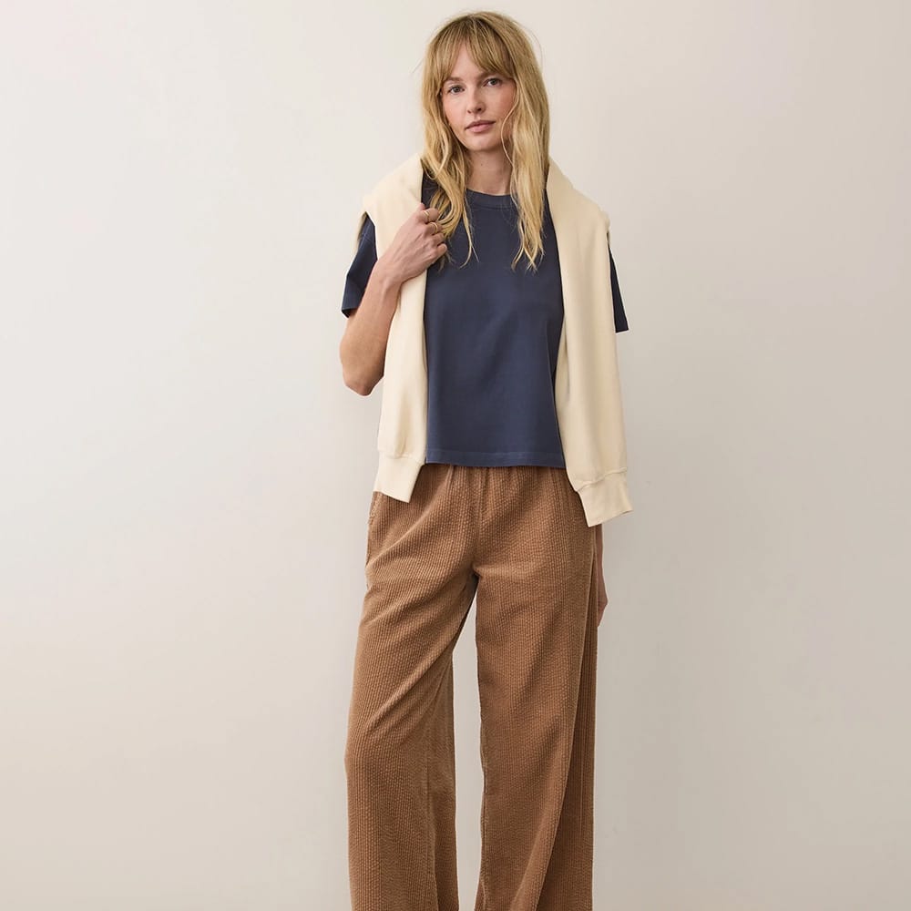 Custom Marine Layer Women's Luxe Jersey Relaxed Tee - Corporate Gifts