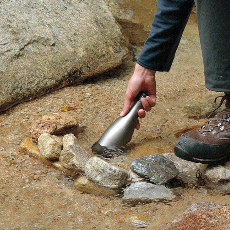Custom Snow Peak Titanium Sake Bottle - Corporate Gifts