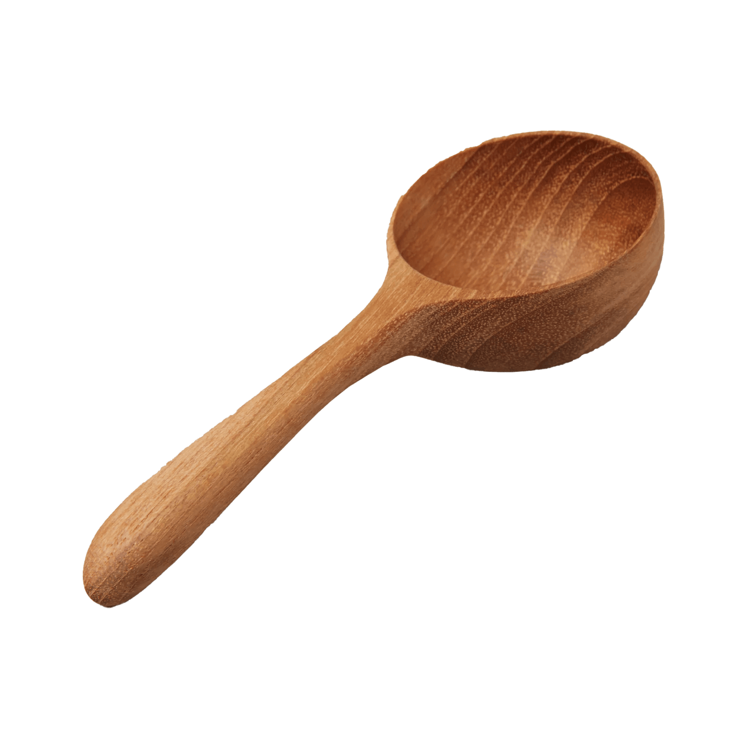 Two Rounded Scoops Custom Teak Round Scoop | Corporate Gifts | Clove & Twine