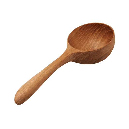 Custom Teak Round Scoop - Corporate Gifts