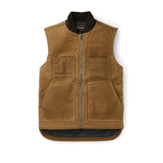 Dak Tan / XS Custom Filson Tin Cloth Insulated Work Vest - Corporate Gifts