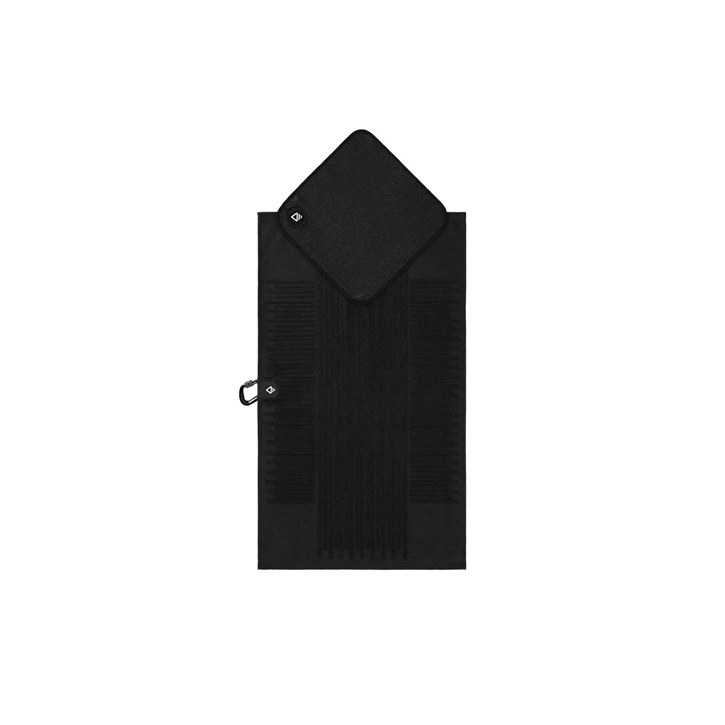 Fairway Night Black Custom Nomadix Golf Towel Set - Corporate Gifts