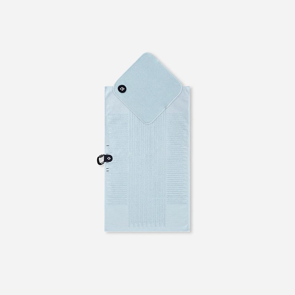 Fairway Pale Blue Custom Nomadix Golf Towel Set - Corporate Gifts