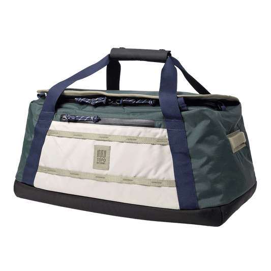 Forest/Bone White Custom Topo Designs Mountain Duffel 40L - Corporate Gifts
