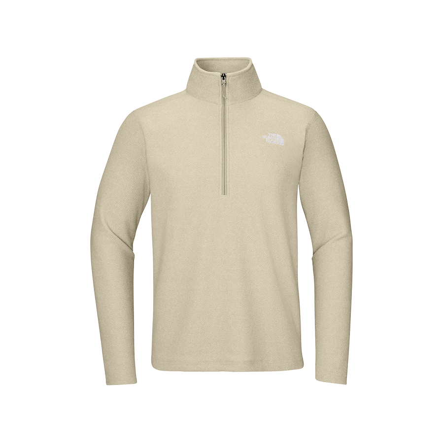 Gravel Heather / S Custom The North Face Men's Textured Pine Grove 1/2-Zip - Corporate Gifts