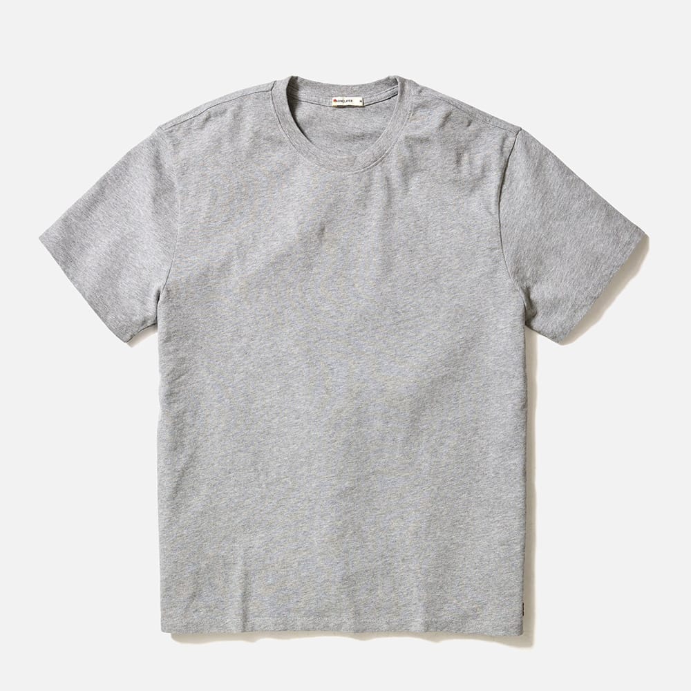 Heather Grey / 3XL Custom Marine Layer Men's Luxe Jersey Relaxed Tee - Corporate Gifts