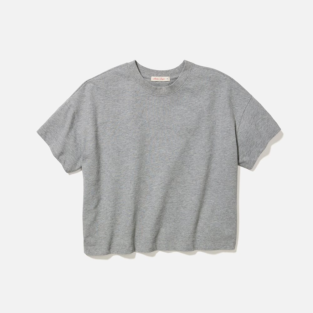 Heather Grey / XL Custom Marine Layer Women's Luxe Jersey Relaxed Tee - Corporate Gifts