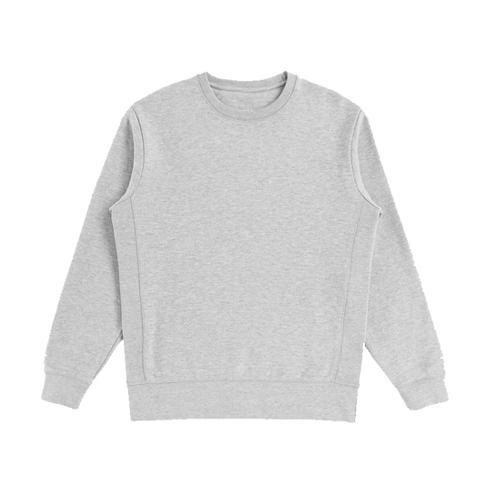 Heather Grey / XS Custom Original Favorites Natural Organic Cotton Crewneck Sweatshirt