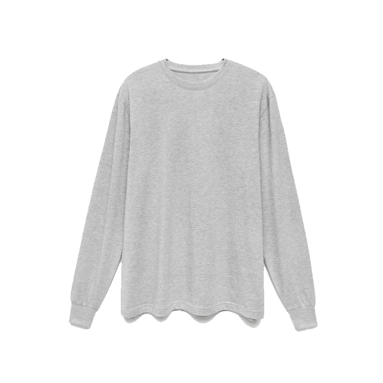 Heather Grey / XS Custom Original Favorites Supima Cotton Long Sleeve T-Shirt