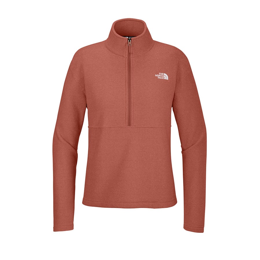 Mars Dust Heather / S Custom The North Face Women's Textured Pine Grove 1/2-Zip - Corporate Gifts