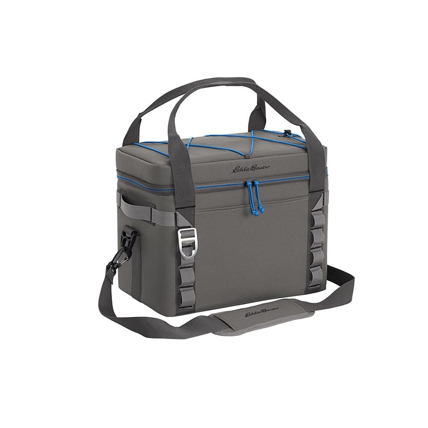Metal Grey/ Expedition Blue Custom Eddie Bauer Max Cool 24-Can Cooler - Corporate Gifts