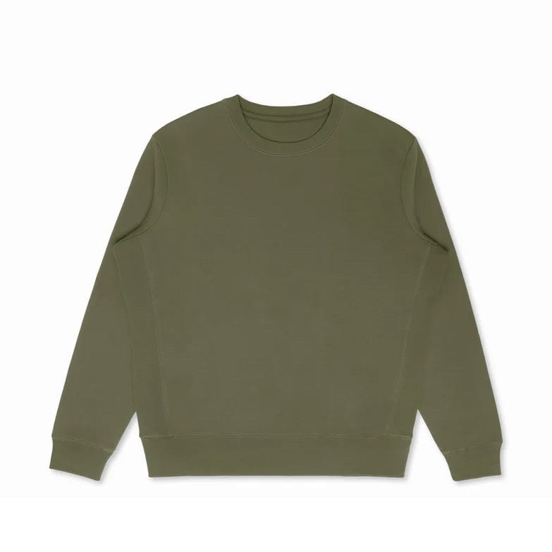 Military Olive / XS Custom Original Favorites Natural Organic Cotton Crewneck Sweatshirt