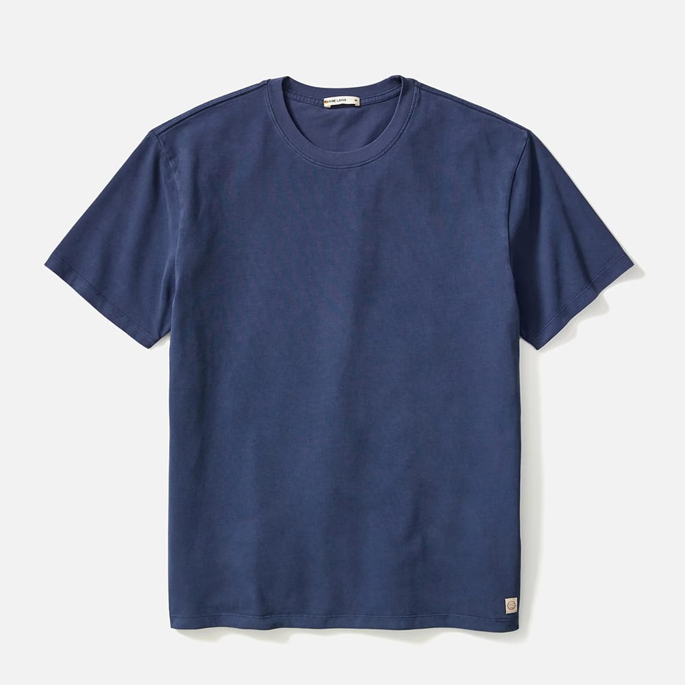 Mood Indigo / 3XL Custom Marine Layer Men's Luxe Jersey Relaxed Tee - Corporate Gifts