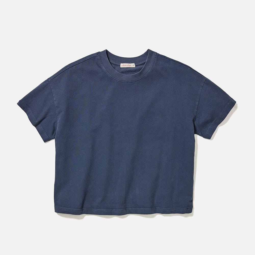 Mood Indigo / XL Custom Marine Layer Women's Luxe Jersey Relaxed Tee - Corporate Gifts
