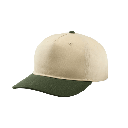 Natural Two Tone Custom Original Favorites Cotton Twill 5-Panel Hat - Corporate Gifts
