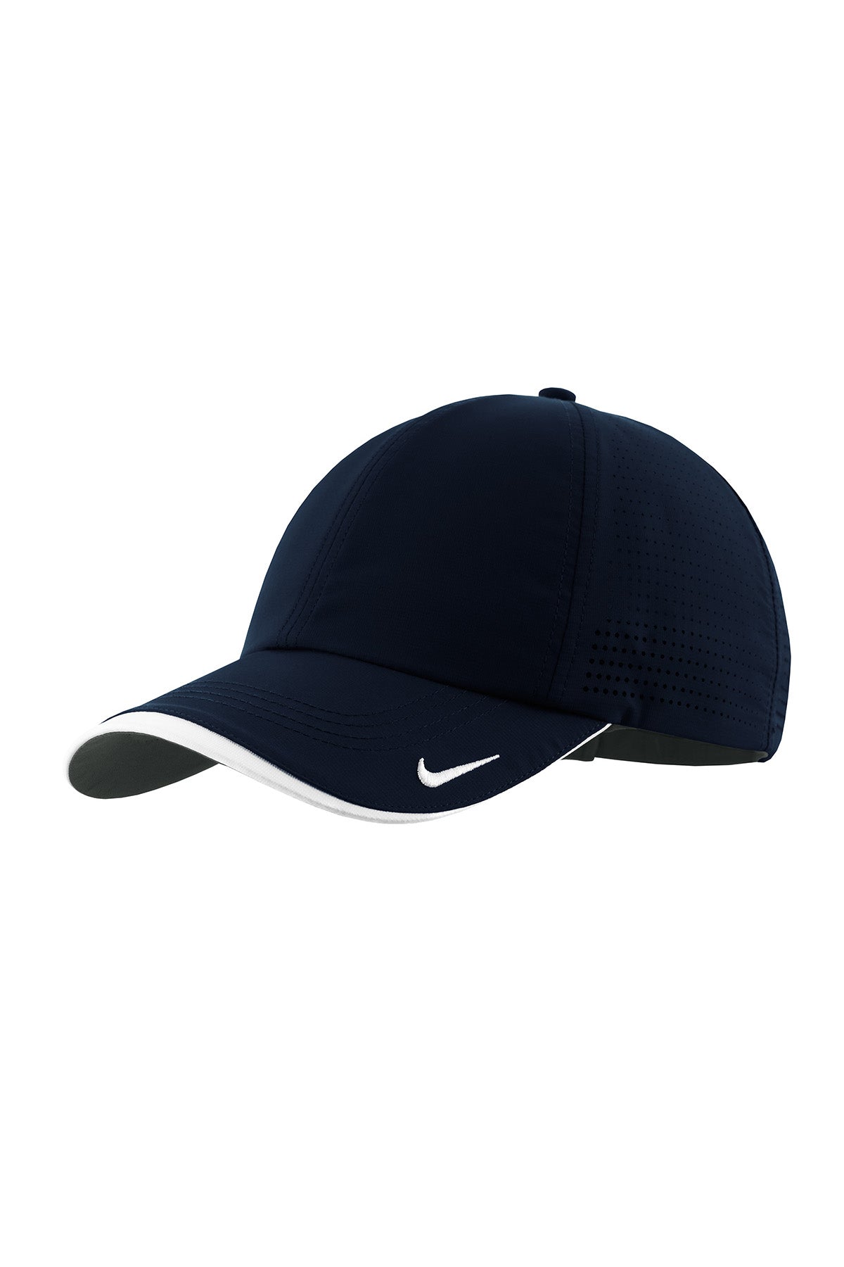 Navy Custom Nike Dri-FIT Swoosh Perforated Cap