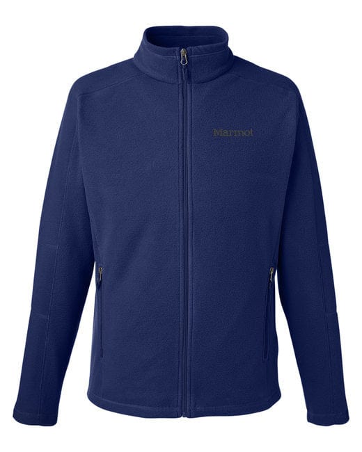 Navy / SM Custom Marmot Men's Rocklin Fleece Full-Zip Jacket