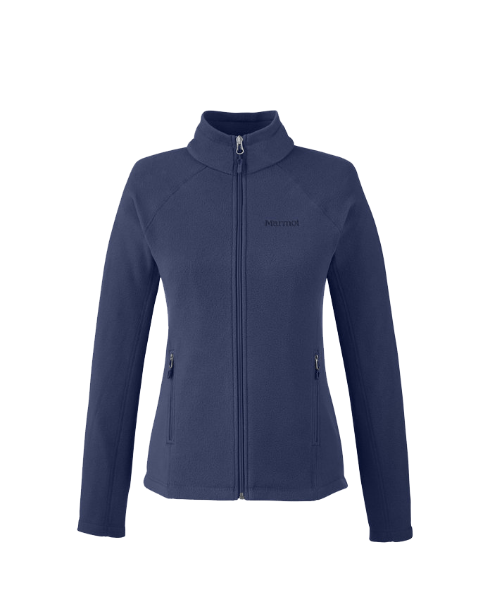 Navy / XS Custom Marmot Ladies Rocklin Fleece Jacket