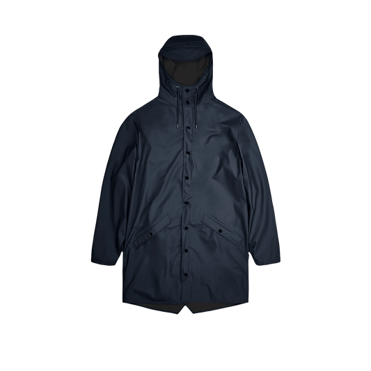 Navy / XS Custom RAINS Long Jacket - Corporate Gifts