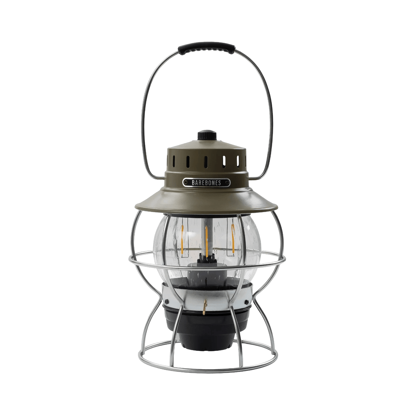 Olive Drab Custom Barebones Railroad Lantern - Corporate Gifts