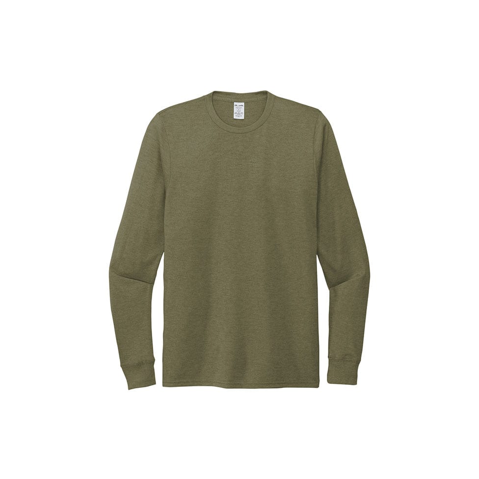 Olive You Green / SM Custom Allmade Unisex Tri-Blend Long Sleeve Tee - Corporate Gifts