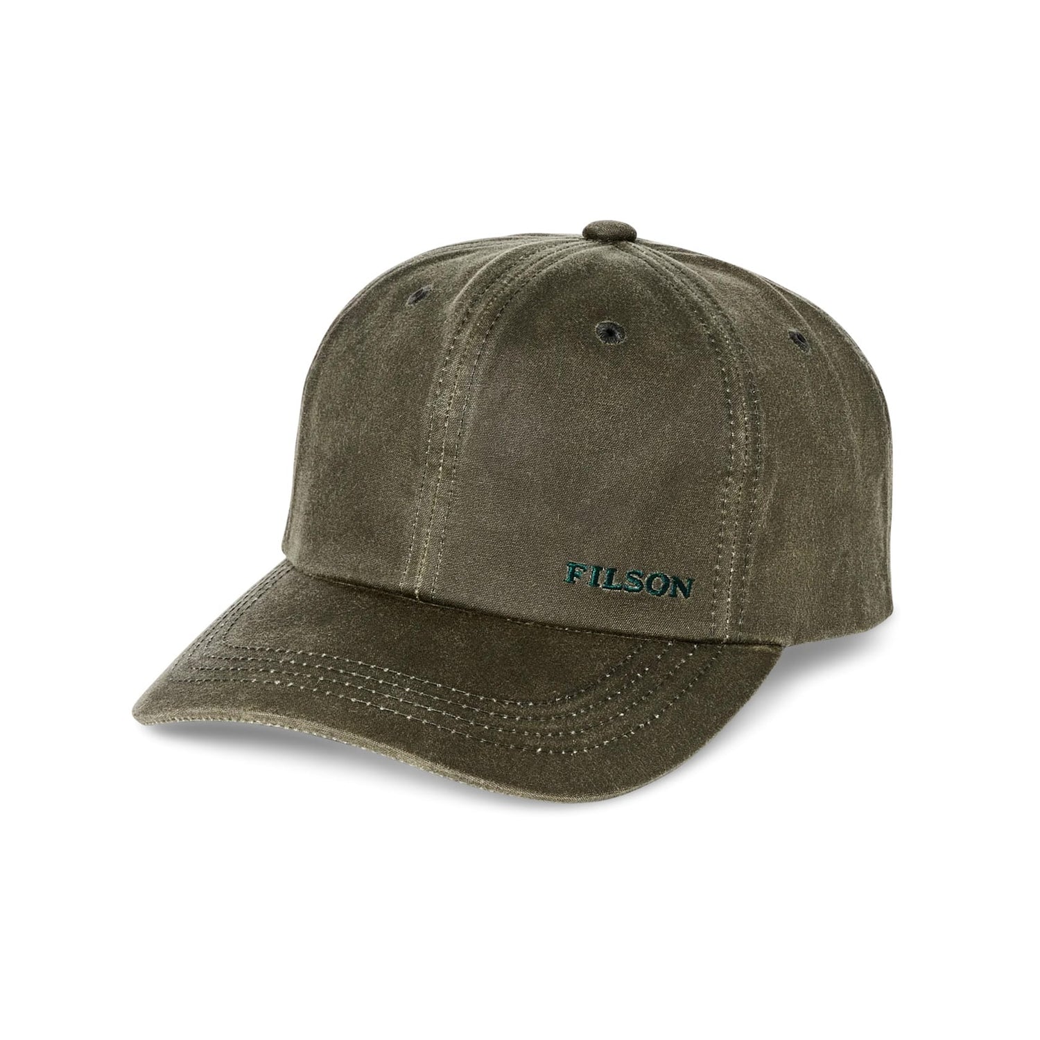 Otter Green Custom FILSON Waxed Low-Profile Logger Cap - Corporate Gifts