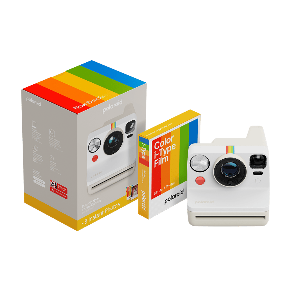 Pebble White Custom Polaroid Now Gen 3 Bundle - Corporate Gifts
