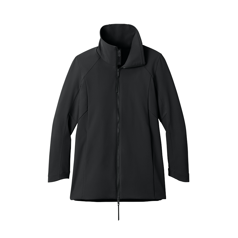 Pitch Black / XS Custom MiiR Women's Nozawa Full-Zip Soft Shell - Corporate Gifts