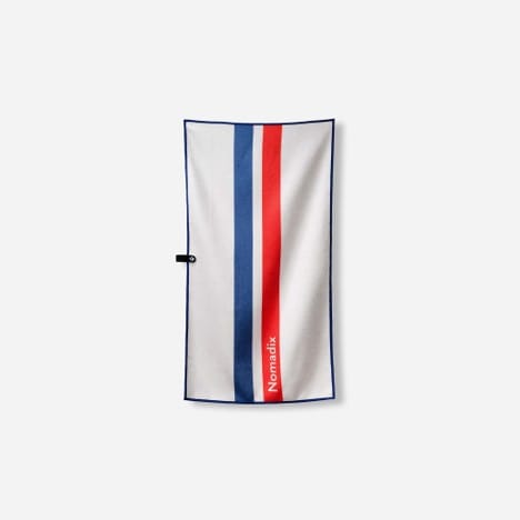 Rally White Red and Blue Custom Nomadix Fitness Towel - Corporate Gifts