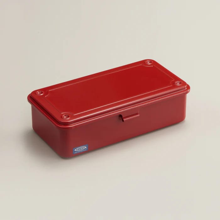 Red Custom Toyo Steel Stackable Storage Box T-190 - Corporate Gifts