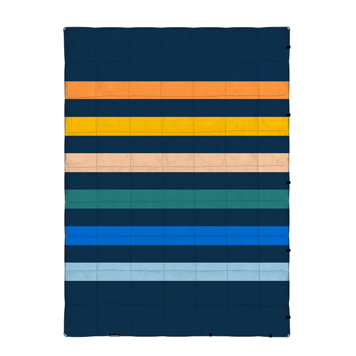 Retro Multi Custom Nomadix Graphene Puffer Blanket - Corporate Gifts