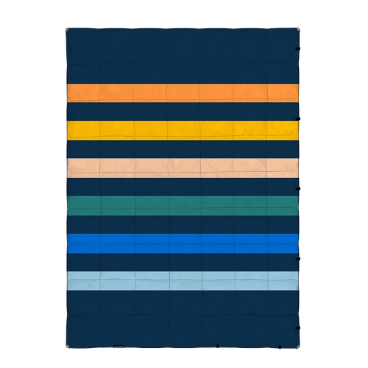 Retro Multi Custom Nomadix Graphene Puffer Blanket - Corporate Gifts