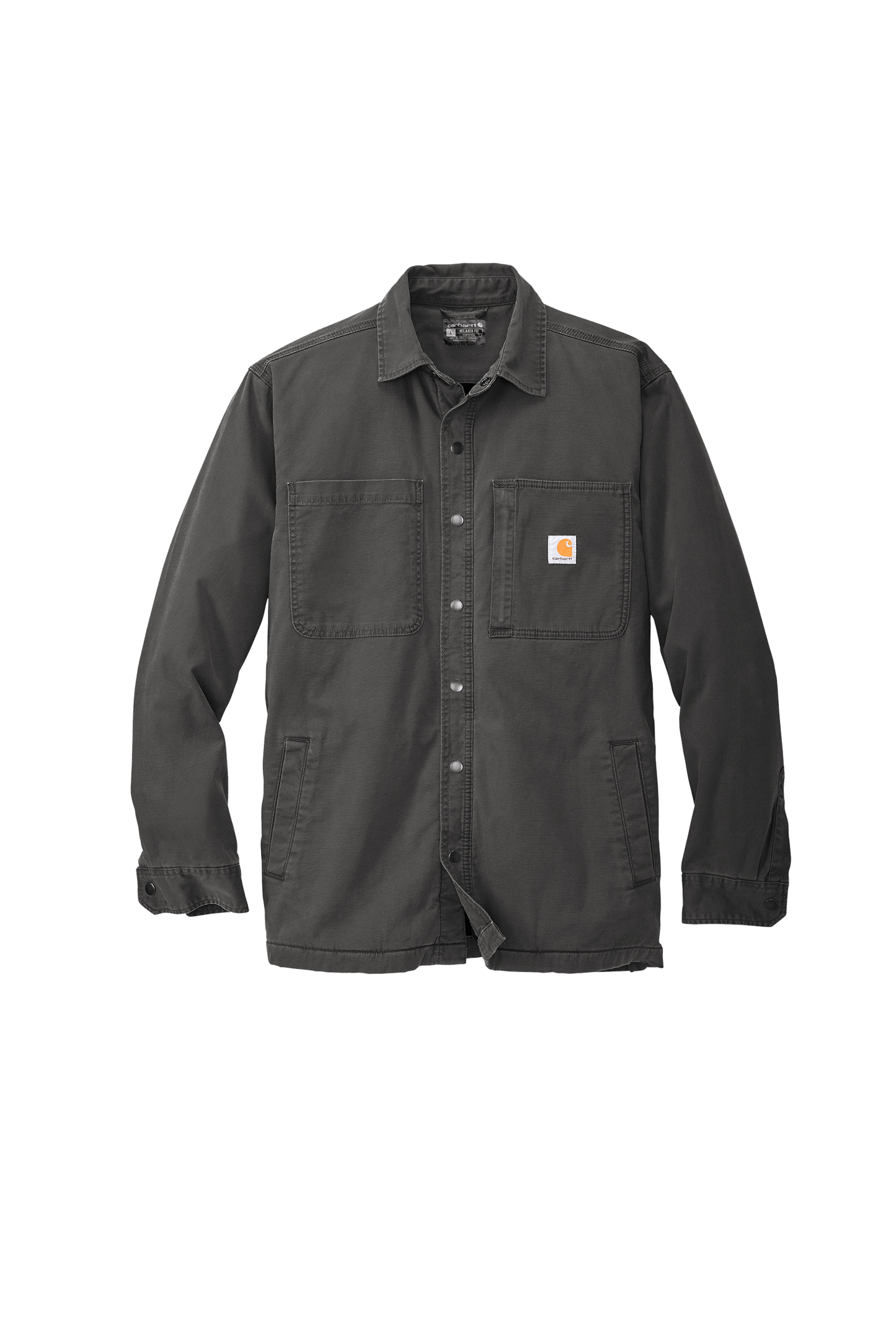Shadow Grey / SM Custom Carhartt Rugged Flex Fleece-Lined Shirt Jacket
