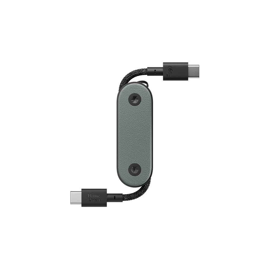 Slate Green Custom Native Union Pocket Cable - Corporate Gifts