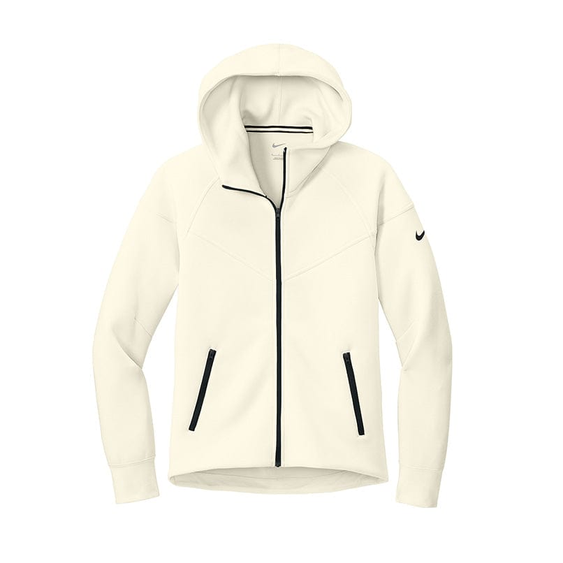 SM / Pale Ivory Custom Women's Nike Tech Fleece Full-Zip Hoodie - Corporate Gifts