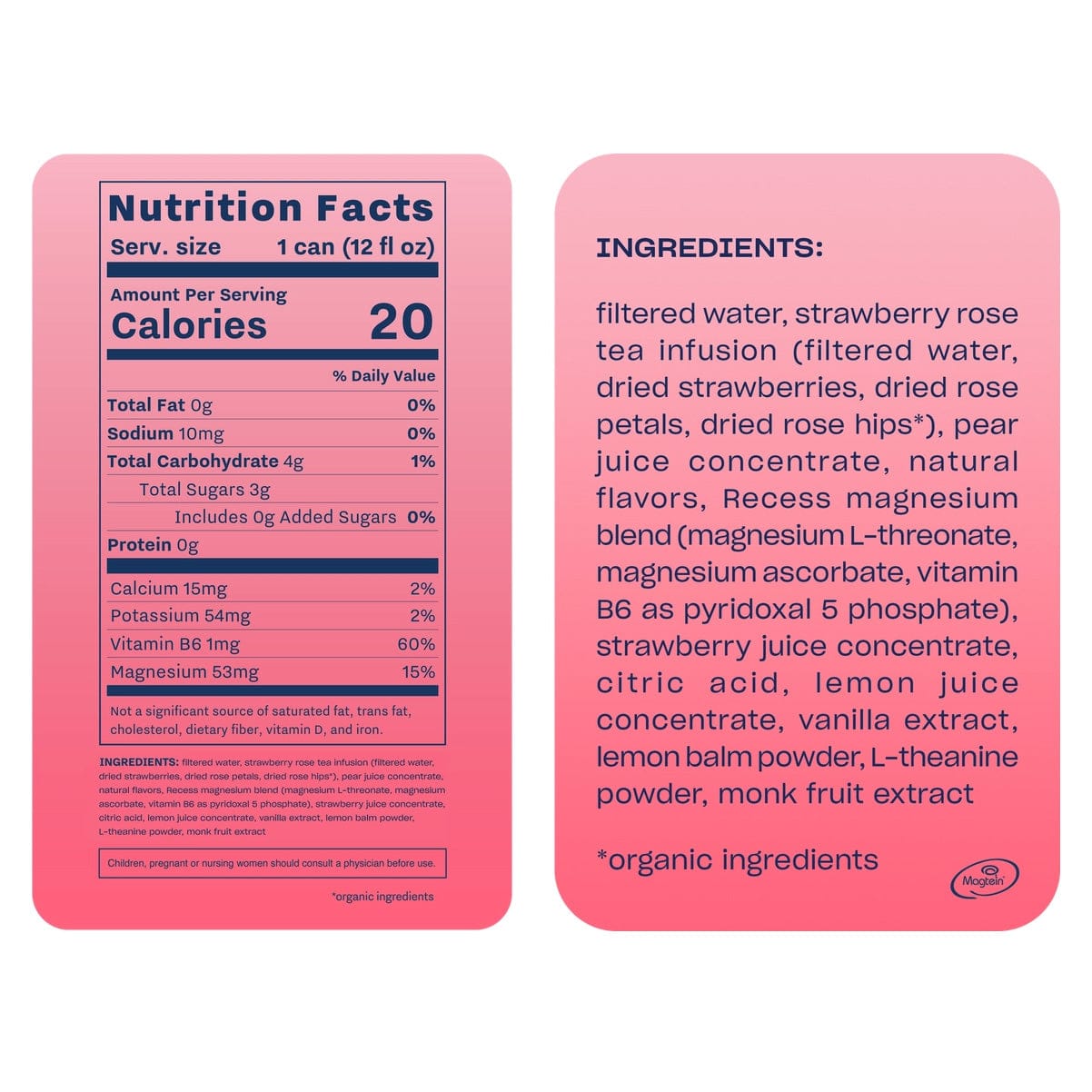 Strawberry Rose Custom Recess MOOD Sparkling Water - Corporate Gifts