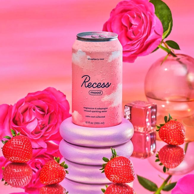Strawberry Rose Custom Recess MOOD Sparkling Water - Corporate Gifts
