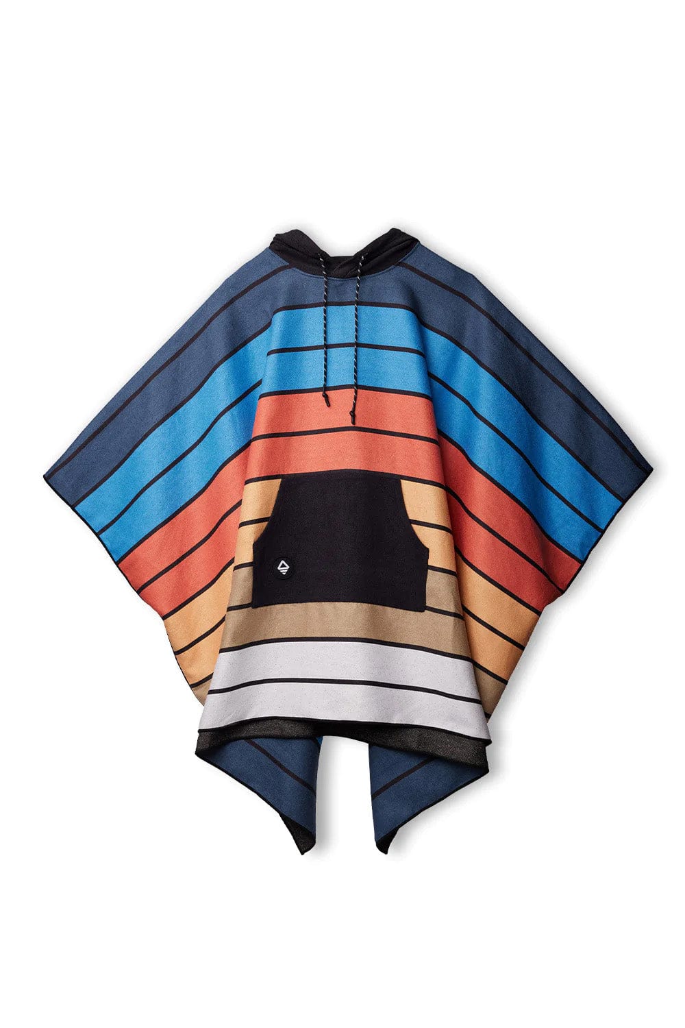 Stripes - Blue Orange Custom Nomadix Poncho Towel