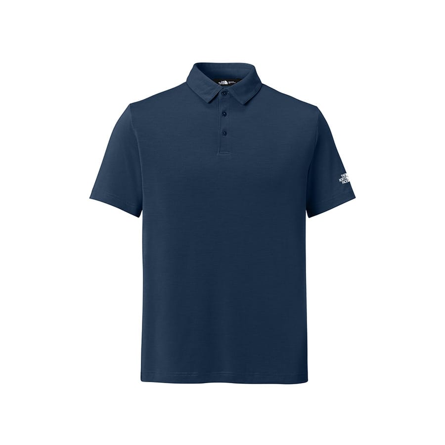 Summit Navy / S Custom The North Face Men's Cayon Crest Polo - Corporate Gifts