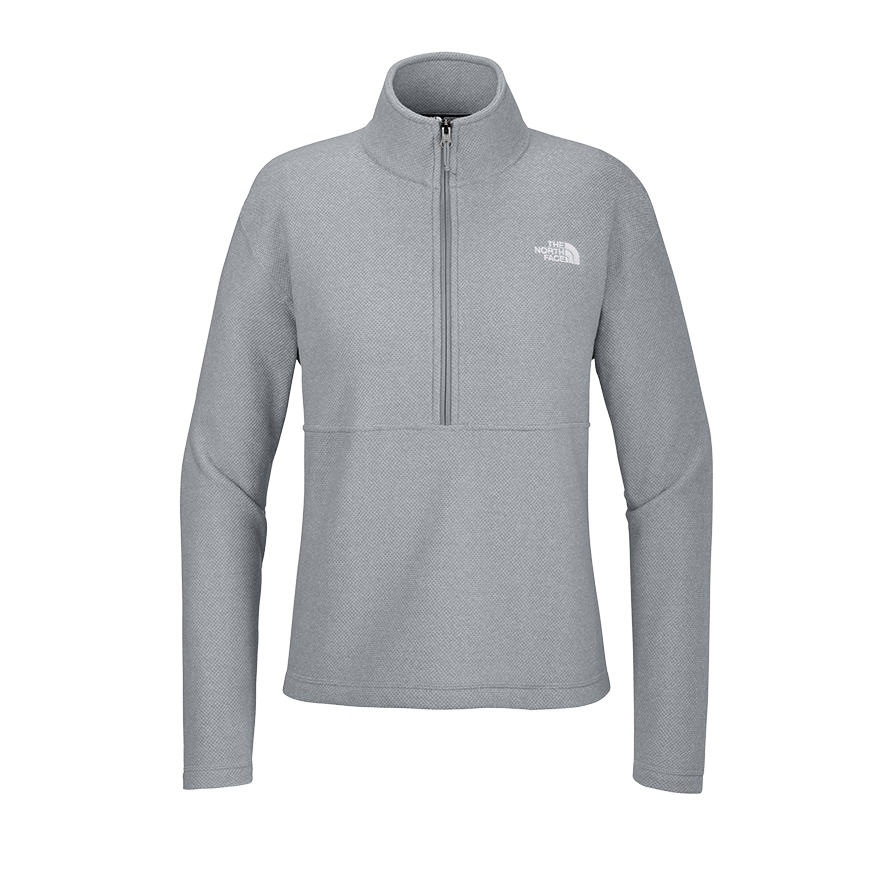 TNF Light Grey Heather / S Custom The North Face Women's Textured Pine Grove 1/2-Zip - Corporate Gifts