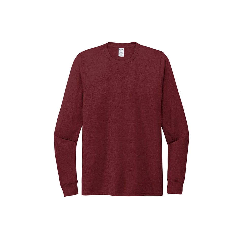 Vino Red / SM Custom Allmade Unisex Tri-Blend Long Sleeve Tee - Corporate Gifts